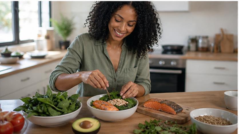 Anti Inflammatory Salmon Lunch Bowl: Easy Meal Prep for Busy Women